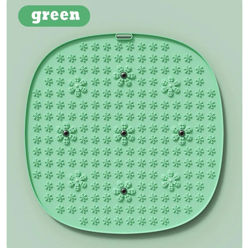 TPE Foot Massage Pad 55×55cm – Raised Bumps, Non-Electric Massage Board