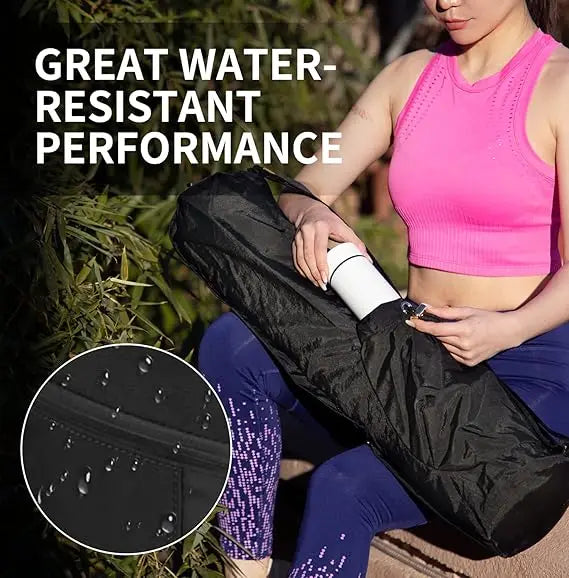 Waterproof Yoga Mat Bag – Bottle Pocket + Wet Storage, Gym & Pilates Carrier