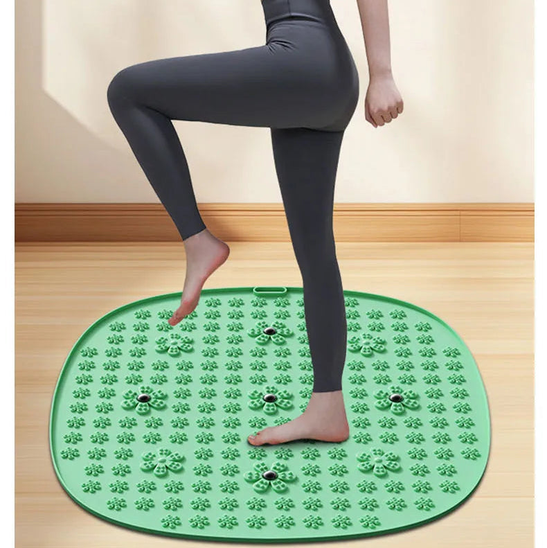 TPE Foot Massage Pad 55×55cm – Raised Bumps, Non-Electric Massage Board